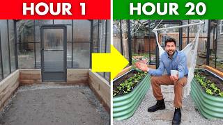 Full Greenhouse Setup for Growing & Living! (week 4)
