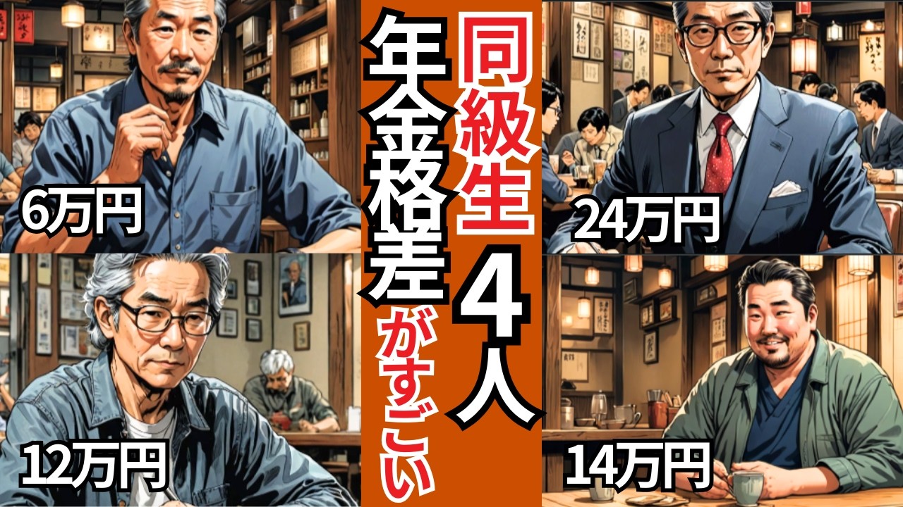 【漫画】同級生の年金が6万・12万・14万・25万…老後の“残酷な現実”と小さな逆転【年金生活者支援給付金・老後不安・音声ドラマ】