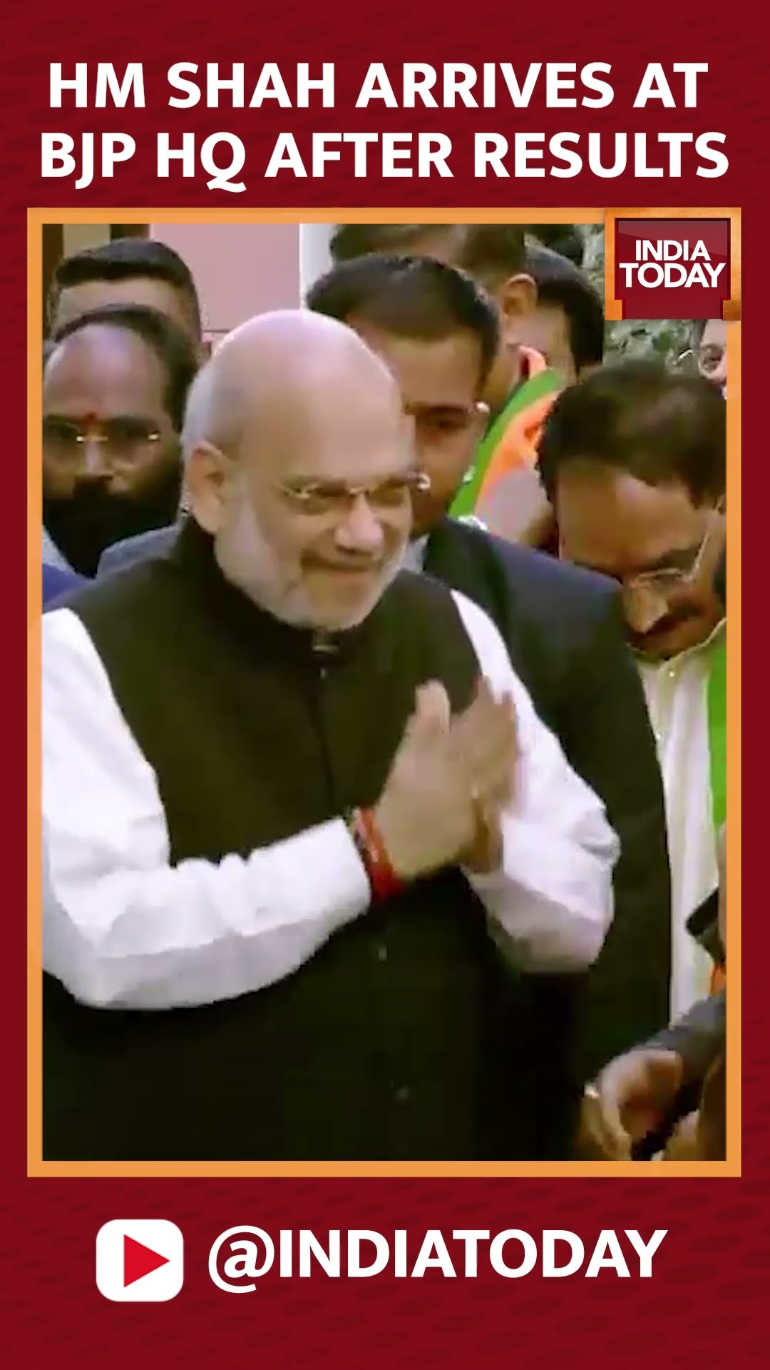 HM Amit Shah Arrives At BJP's Headquarters In Delhi To Celebrate Delhi Elections Victory | #shorts