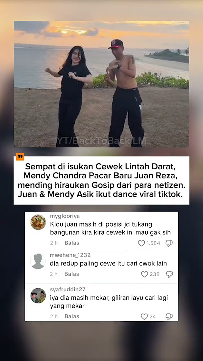 Juan Reza penyanyi timur asik joget bersama pacarnya  #juanreza #mendy #danceviral