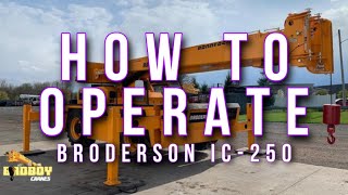 [ENGLISH] How To Operate Broderson IC 250 Carrydeck Safely