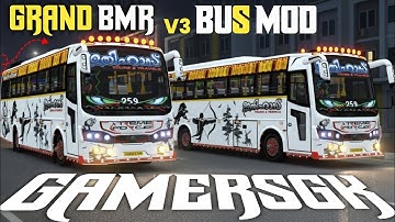 NEW GRAND BMR V3 WITH LIGHTING BUS 🔥|| TREND BMR BUS MOD 🤑 || #BuSSid #Grandbmr #busmod #Newlivery 