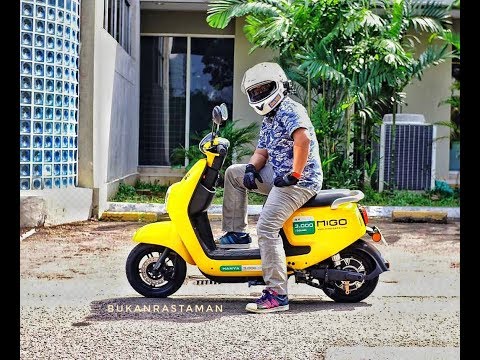 Baru dan Pertama! Test Ride MIGO Skutik Listrik Sewaan Yang Unyu Nih