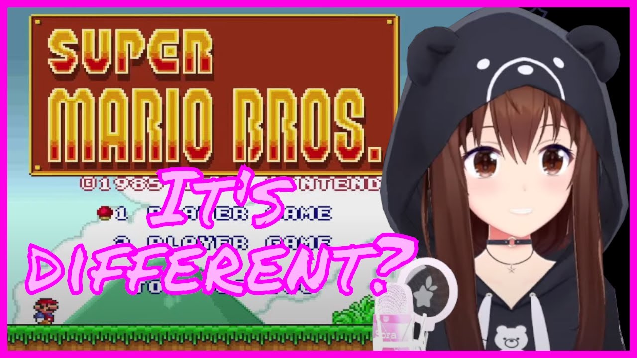 Sora plays Super Mario Brothers for the first time [Hololive]