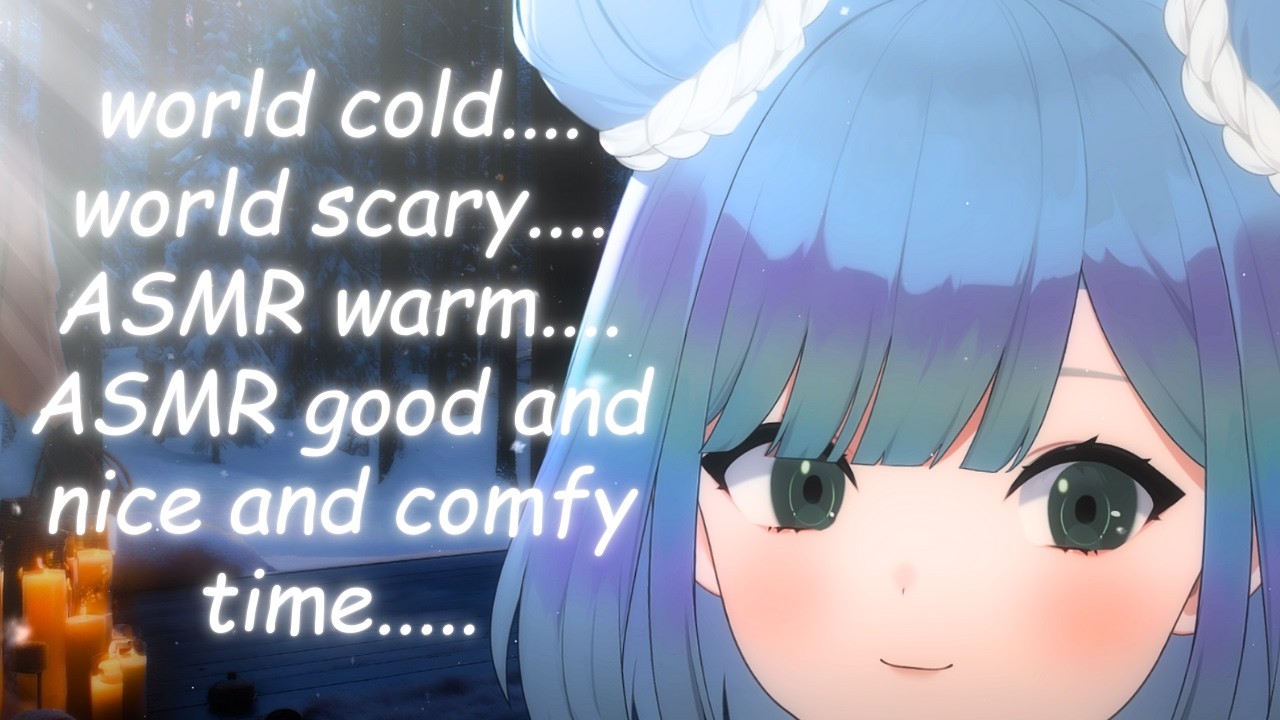 【ASMR】warming you up with some comfy cozy triggers and personal attention 💙❄️oil massage + whispers😴