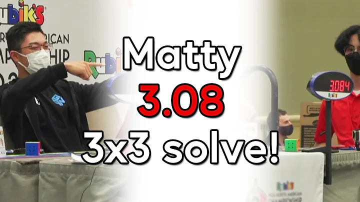 3.08 Second 3x3 Solve | Matty Inaba (Unofficial)