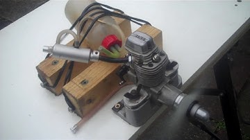 Enya 46-4C fourstroke test run.