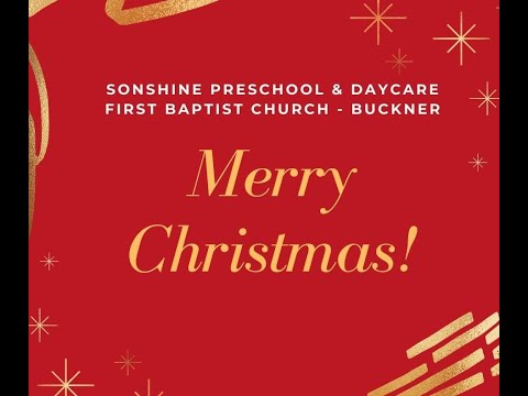 Sonshine Preschool Christmas  Program 2020