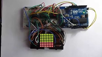 Arduino bicolor 8x8 led matrix 74HC595N