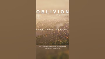 The (Lore-Accurate) size of Cheydinhal in UNREAL ENGINE 5! #oblivion #gaming #elderscrolls #UE5