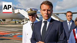 French President Macron arrives in New Caledonia amid unrest and Indigenous frustration