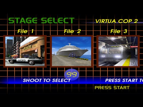 Virtua Cop 2 Rebirth Playthrough - HD