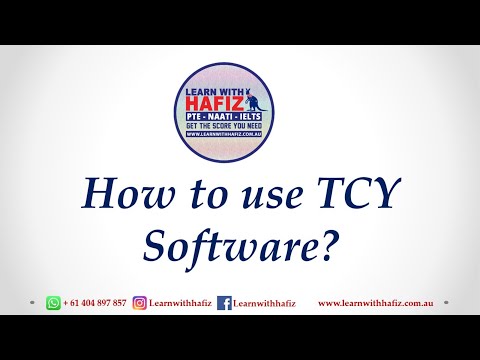 How to use TCY Software? | PTE Mock Test