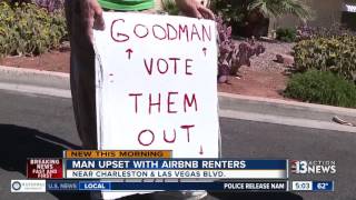 Man upset with Airbnb Renters