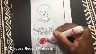 African Fashion for Him Coloring Page Art