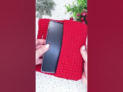 СУМКА для телефона КРЮЧКОМ | вязаная сумка из шнура| Easy Crochet Phone ...
