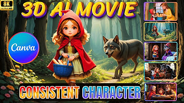Full Course - How to Create 🎭Multiple Consistent Character 3D Videos🎥 with CANVA & FREE AI Tools
