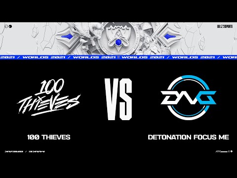 100 vs. DFM | Worlds Group Stage Day 5 | 100 Thieves vs. DetonatioN FocusMe (2021)