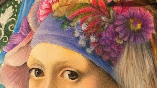 (仕上げ！)大人の塗り絵コンテスト応募作品！フェルメール編塗ります〜 Vermeer's coloring book