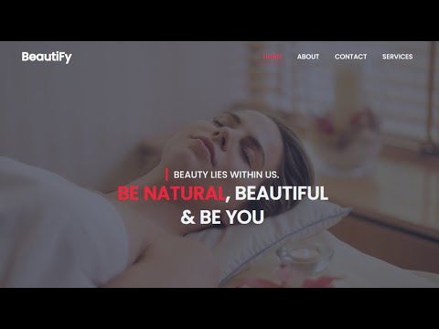 How to create Website using HTML and CSS | Beauty Website with HTML and ...