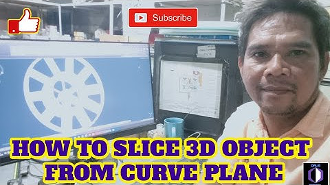 how to slice 3d object from curve plane