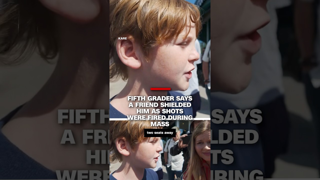 Fifth grader says a friend shielded him as shots were fired during Mass