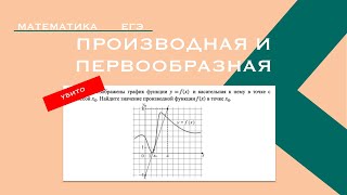 Производная и первообразная №8 ЕГЭ по профильной математике 2024