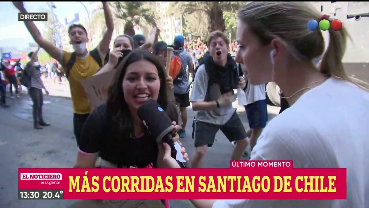 Plaza Italia: Abigail Hermo en el epicentro de las protestas en Chile