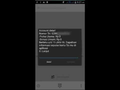 Cara Cek Nomor Hp 3 Sendiri Youtube
