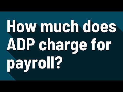 Video: Hvad opkræver ADP for løn?