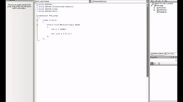 For Loop in C#