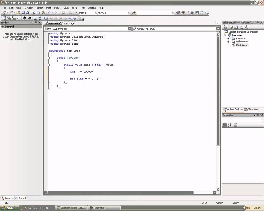 For Loop in C# - YouTube