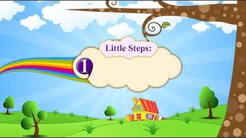 Activity 1 : Little Steps: One, Two, Three | Std - 5 - English