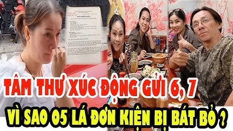 Xuất Hiện Tâm ThưGửi Gia Đình Cô 6, Chú 7 Dừng Lại Đi Khi Vẫn Còn Chưa Muộn,Lý Do Vì SaoThua Kiện?