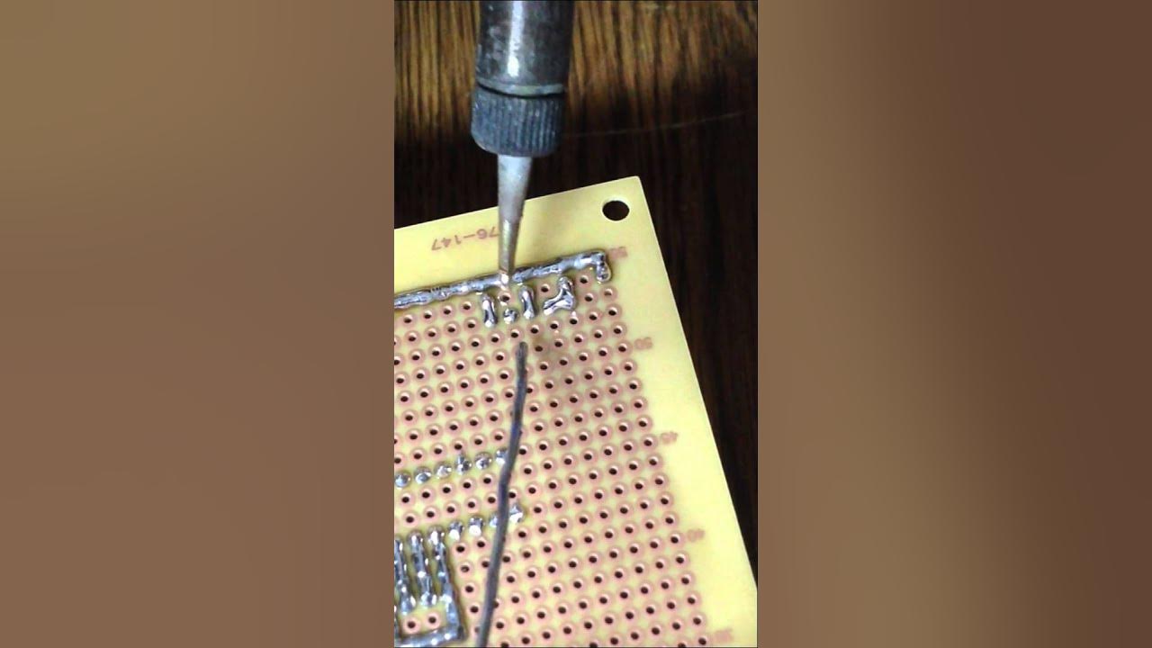 SolderBridge trace soldering technique YouTube