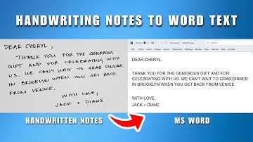 How To Convert Handwritten Notes To MS Word Document 2025