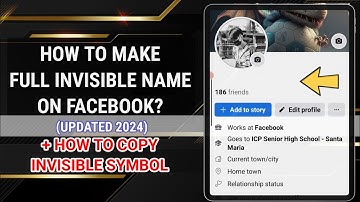 How to BLANK NAME on FACEBOOK 2024 | Paano mag INVISIBLE NAME o GHOST NAME sa FB | NO NAME