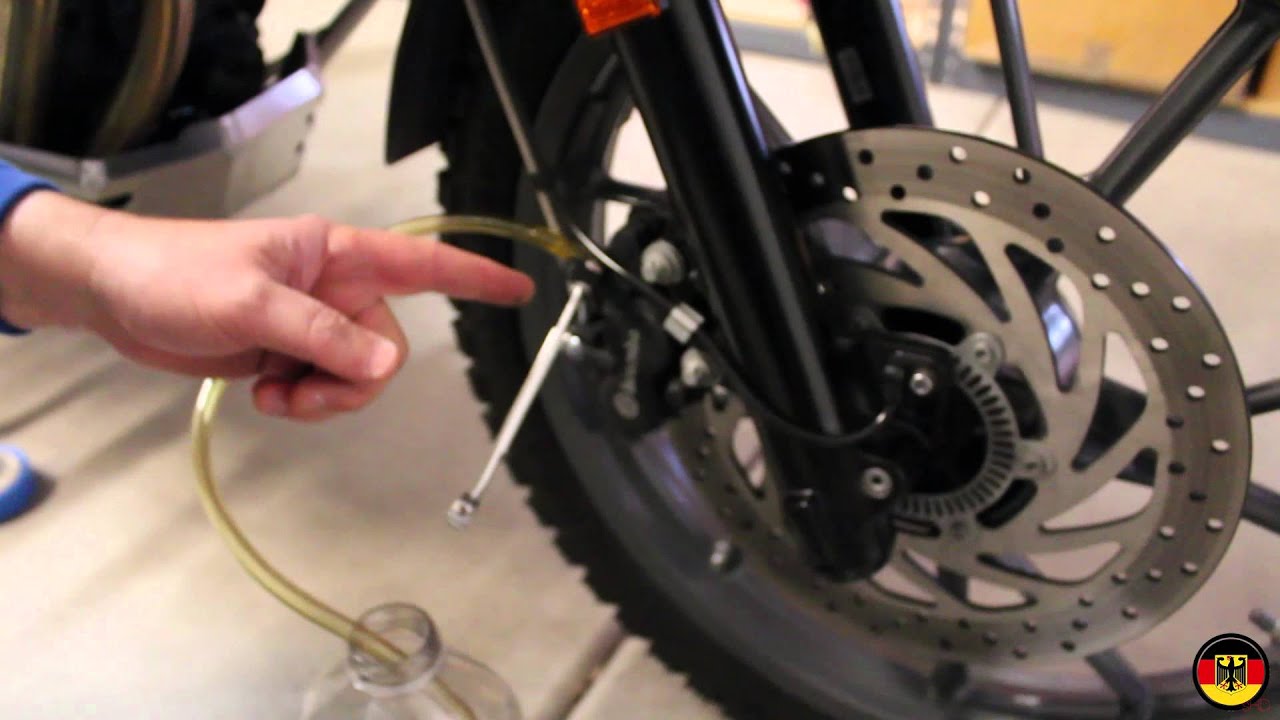 Bmw motorcycle brake bleeding how to