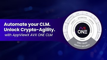 Automate Certificate Management & Achieve Crypto-Agility with AppViewX AVX ONE CLM