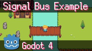 Global Singleton SignalBus to Send Data Between Objects Anonymously ~ Godot 4.1 Example