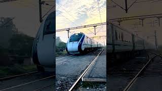 “Sabarmati Station par Vande Bharat ka Powerful Entry 🚄🔥 | Real View” #shorts