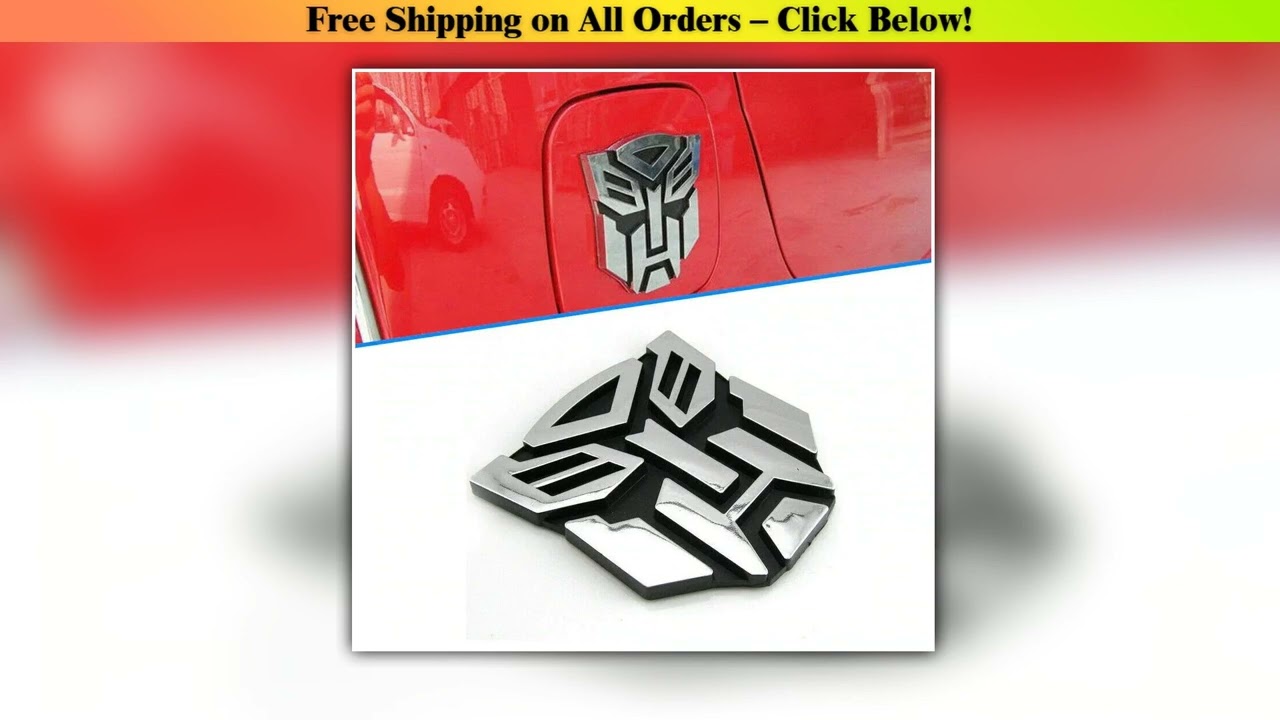 Car 3D Car Stickers Transformer Badge Decepticon Emblem Tail Decal Cool Autobots Car Styling Motorc