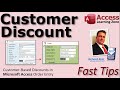 Customer-Based Discounts in Microsoft Access Order Entry. Using Combo Box Column Properties