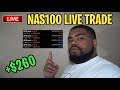 DAY TRADING NASDAQ (NAS100) LIVE 🔴 MAKING $260 IN UNDER 15 MINUTES TRADING FOREX