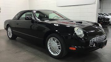 2002 Ford Thunderbird  SOLD Removable Hard Top and Soft Top Black Munro Motors