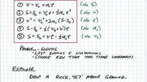 Rectilinear Motion - Part 2: Constant Acceleration