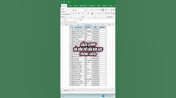 Cách Coppy và Dán Dữ Liệu Khi Lọc Trong Excel #kienthuc #excel #freefire #exceltips #education #fyp