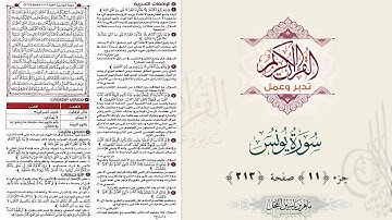 القرآن تدبر وعمل : صفحة 213 ، سورة يونس ، جزء 11 || د. ماهر ياسين الفحل
