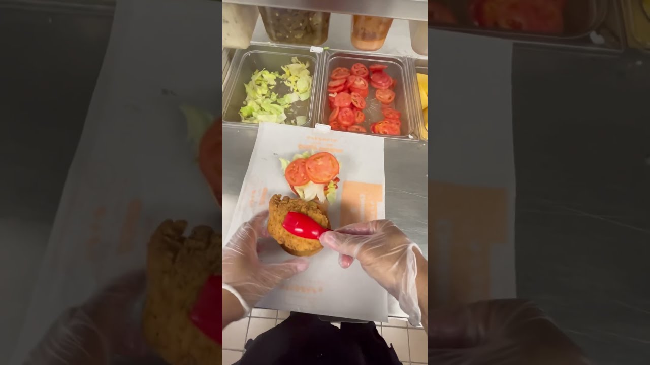 BK POV I Made A Burger King Basil Tomato Mozzarella Crispy Chicken Sandwich Shorts
