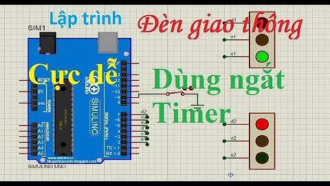Lập trình đèn giao thông dùng ngắt Timer, thời gian quét chương trình cực ngắn.